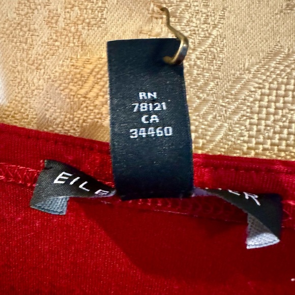 EILEEN FISHER — red, oversized top that comes to mid-thigh - Picture 6 of 6